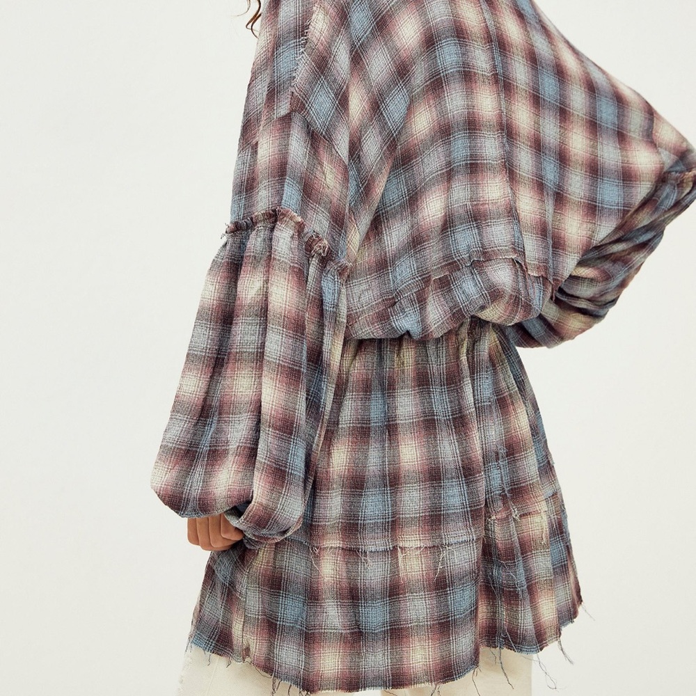 By The Way Plaid Mini Dress XS Free People